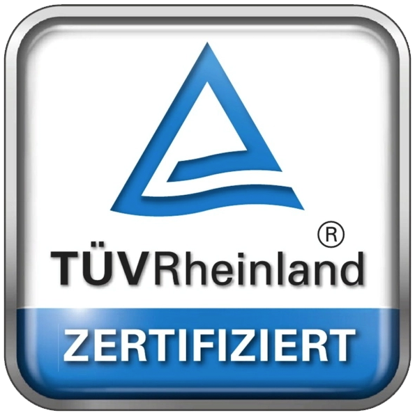 Icon TÜV Rheinland zertifiziert